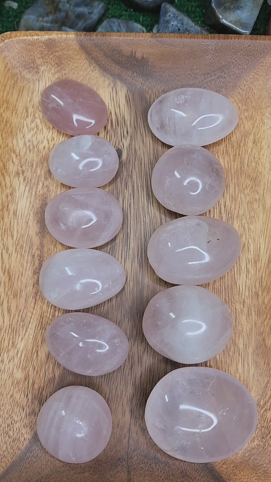 Rose Quartz Palm Stones