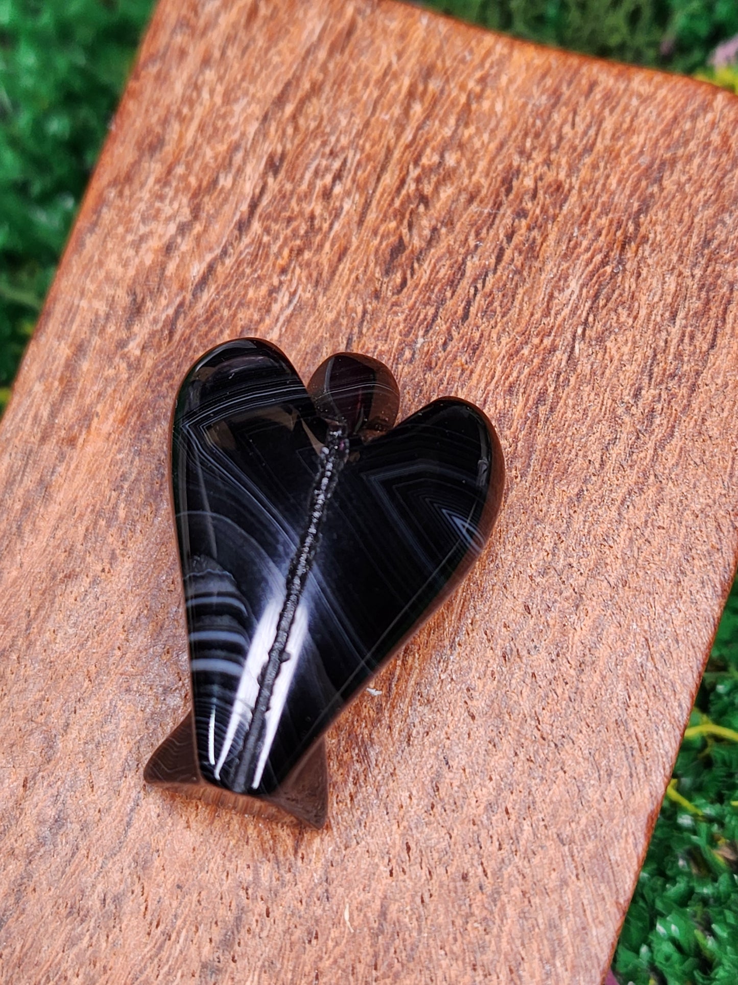 Black Agate & Clear Quartz Crystal Angels 😇