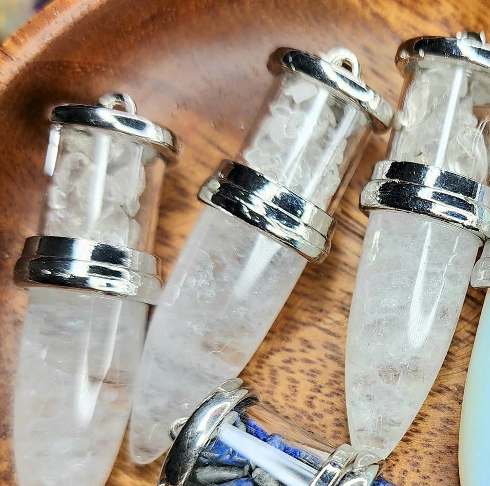Crystal Bullet Pendants