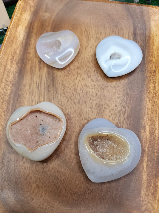 Druzy Agate Crystal Hearts 💖✨️
