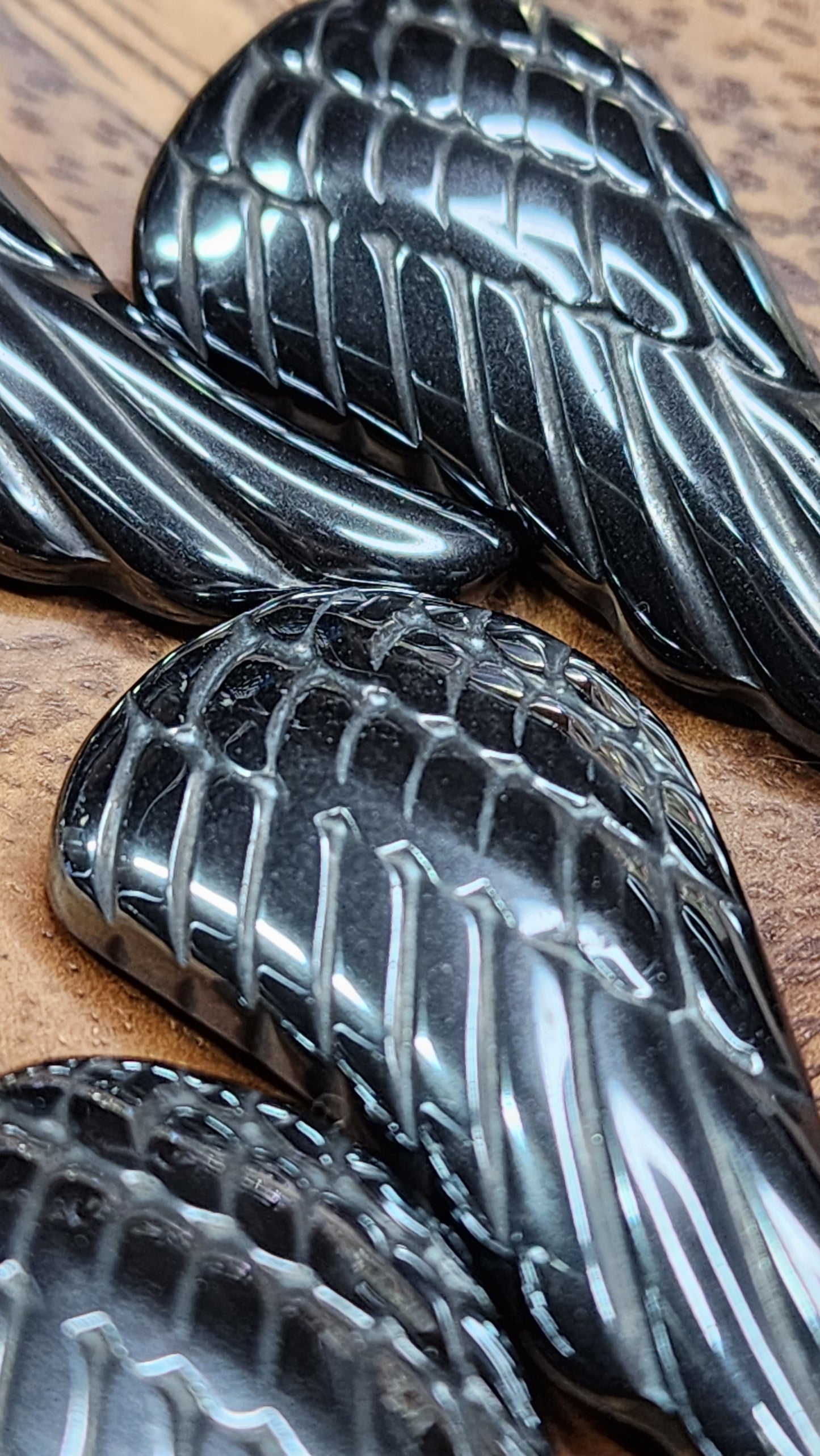Hematite Angel Wings 🧚‍♀️