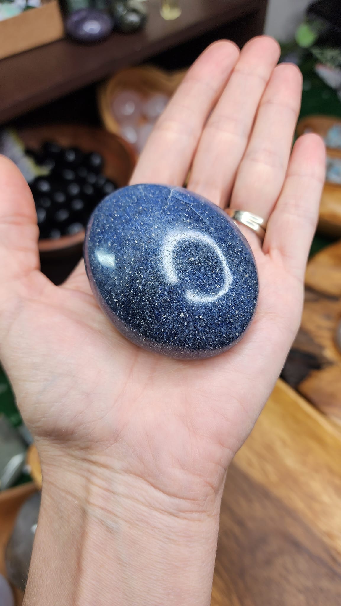 Dumortierite Palm Stone 🔵