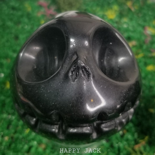 Black Obsidian Jack Skellington Skulls