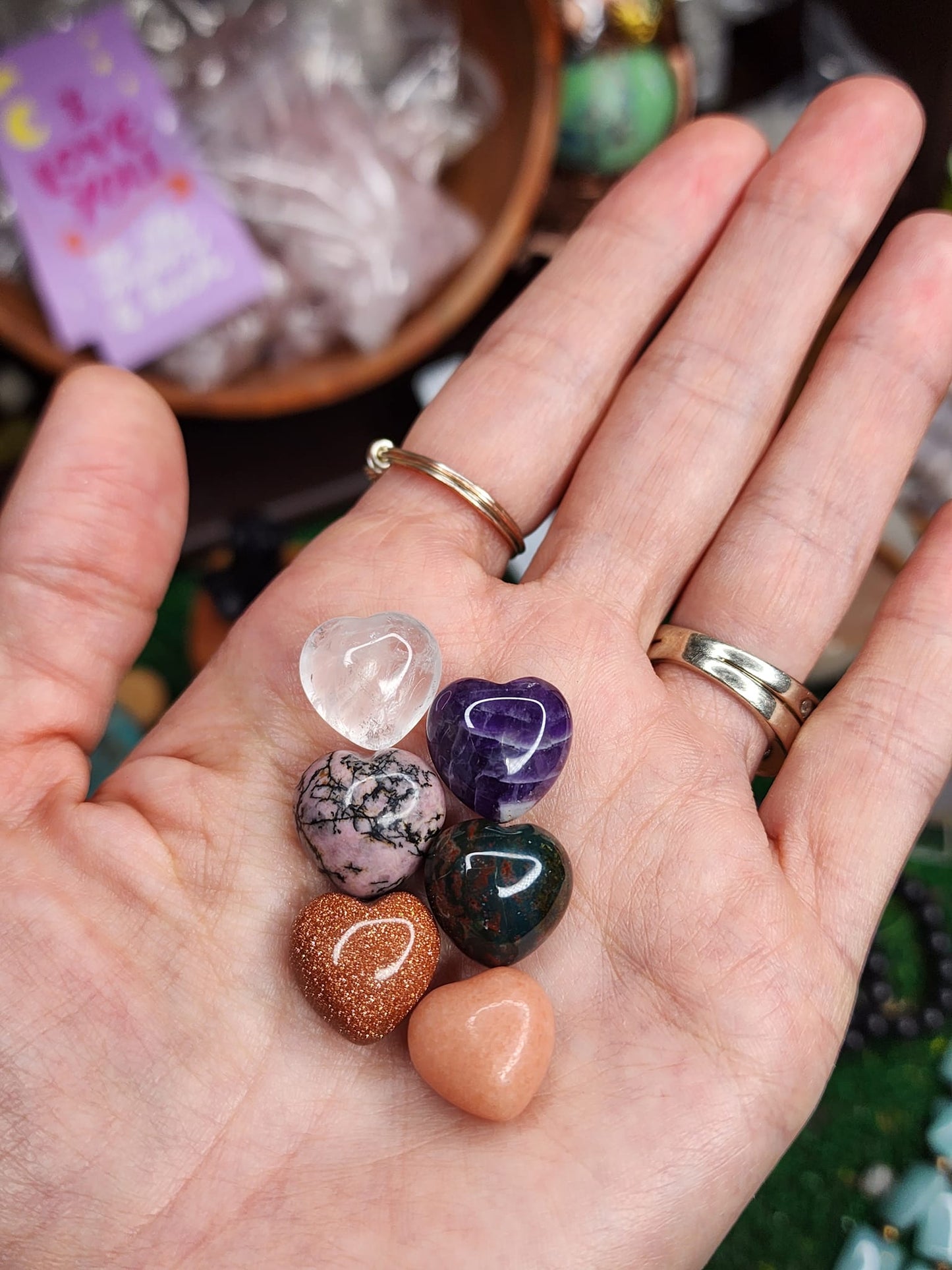Mini Crystal Hearts 💜