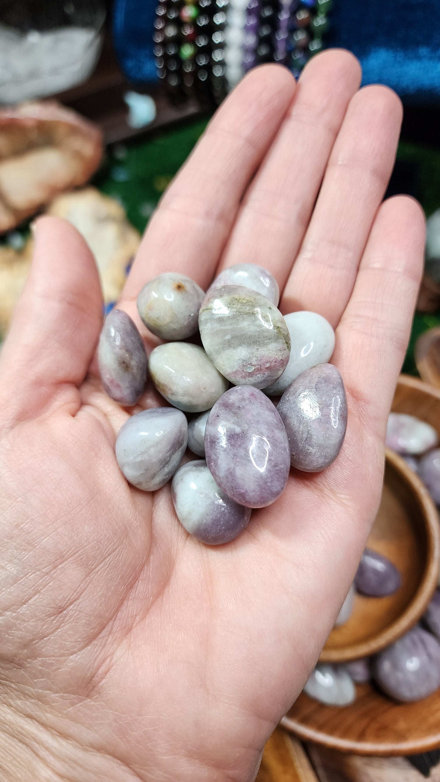 Pink Tourmaline Tumbles