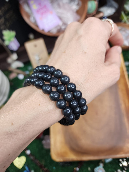Shungite Beaded Bracelets (8mm) 🖤