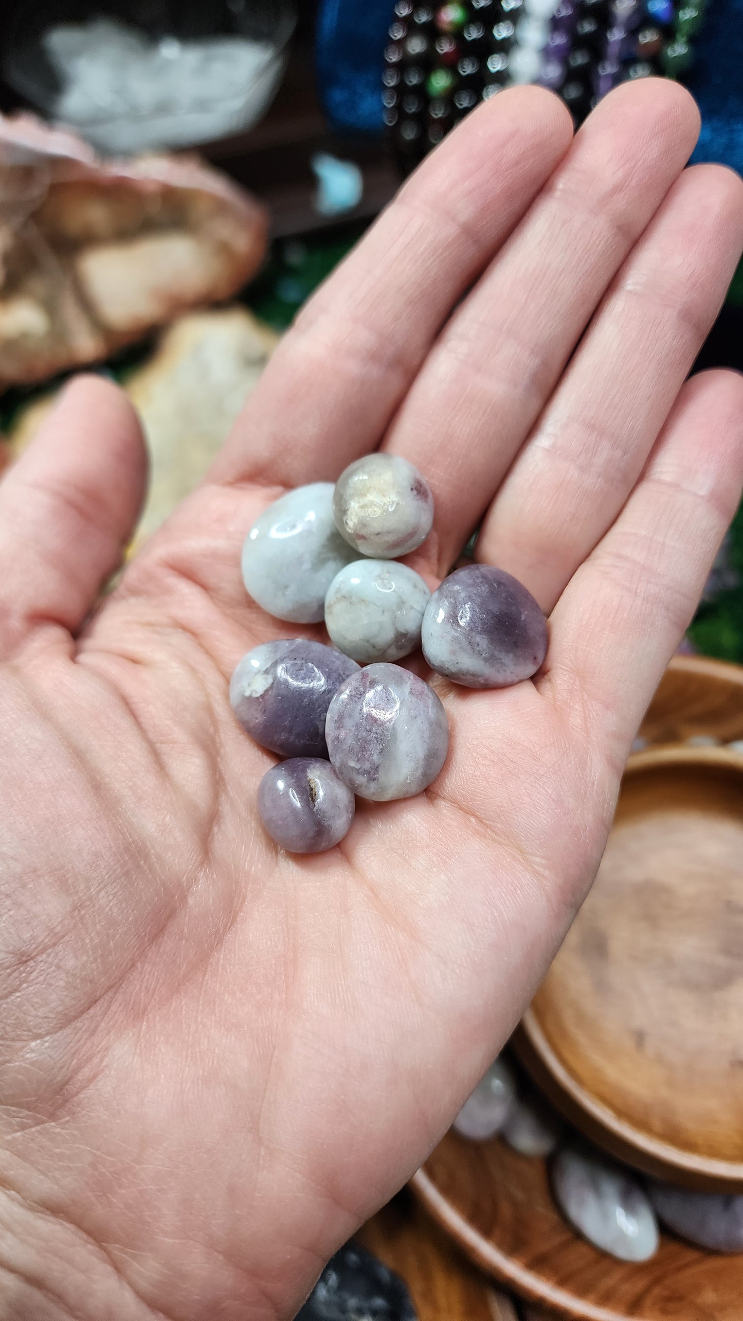 Pink Tourmaline Tumbles