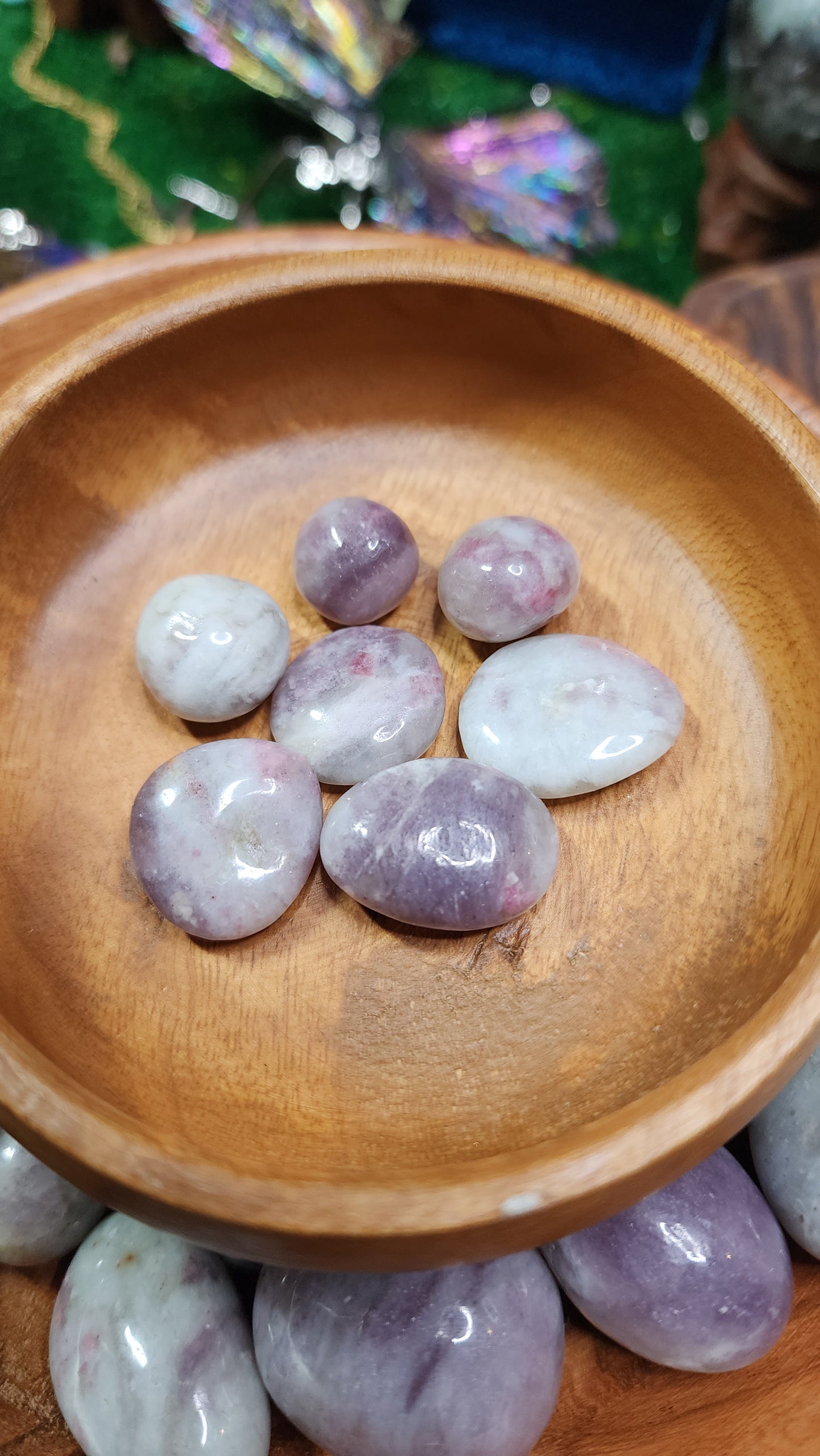 Pink Tourmaline Tumbles