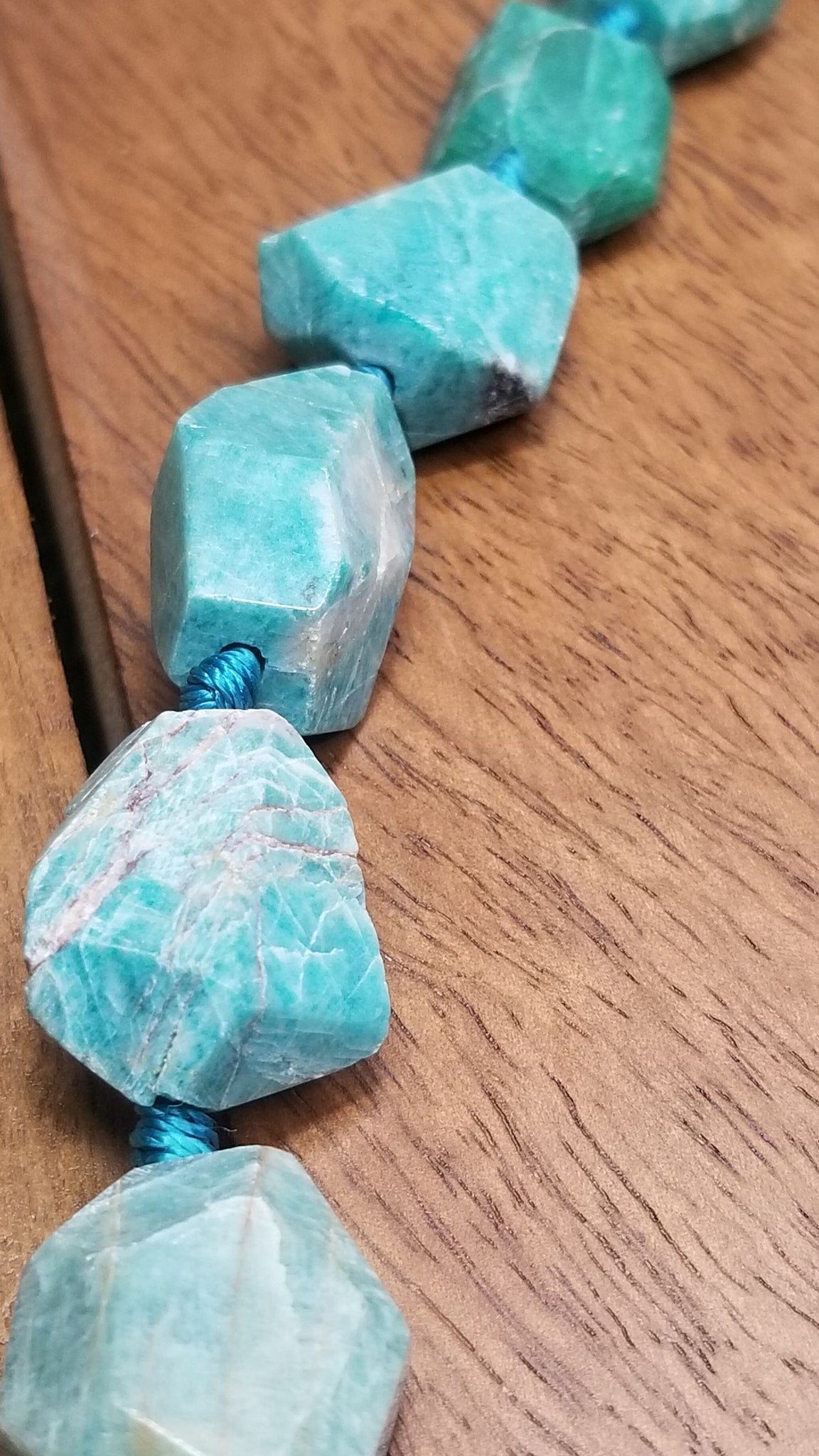 Turquoise dyed Howlite Necklace