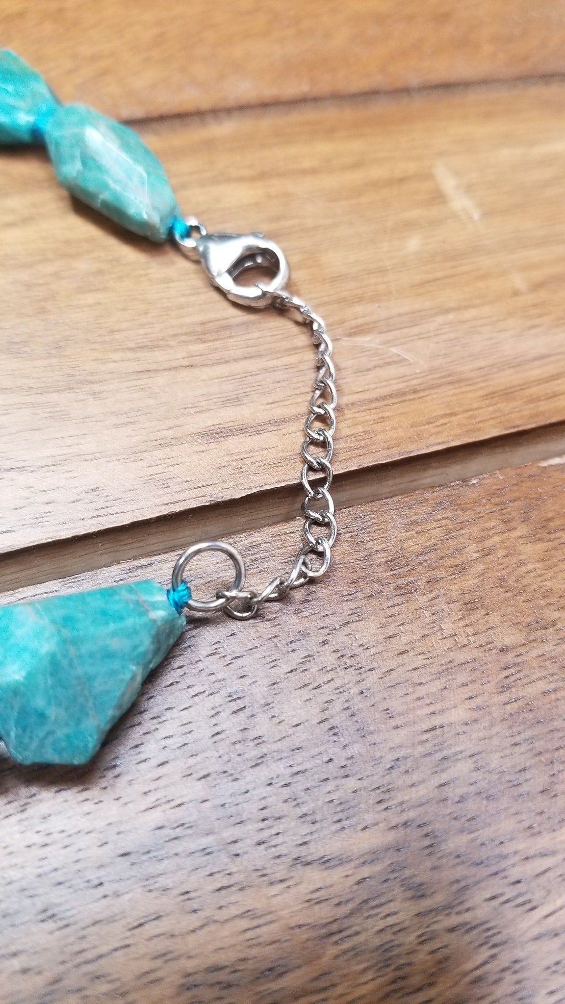 Turquoise dyed Howlite Necklace
