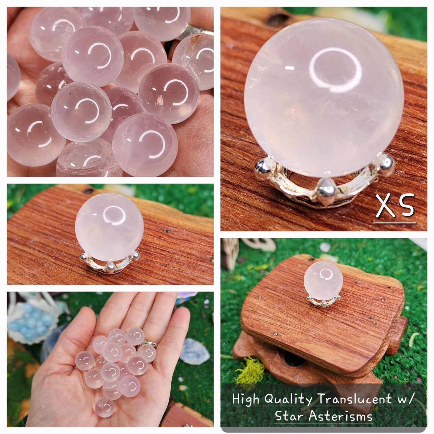 Mini Rose Quartz Spheres